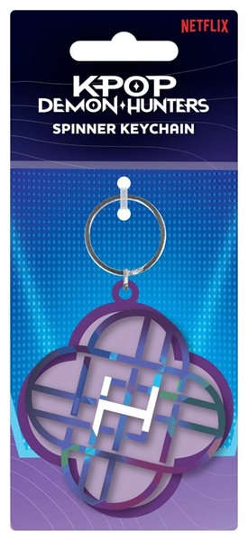 KPop Demon Hunters - Huntrix - Metal Spinner Keychain / Nøglering 5cm