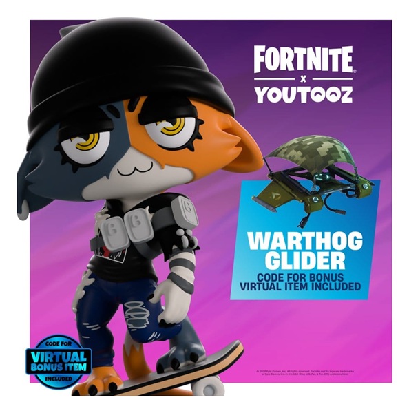 Youtooz: Fortnite - Mewoskulls - Vinyl Figure 13cm - Incl. Virtual Bonus Item